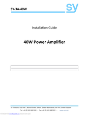 SY SY-3A-40W Installation Manual