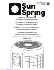 HeatPumps4Pools Sun Spring 10 Installation And Instruction Manual