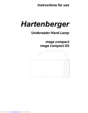 Hartenberger mega compact Instructions For Use Manual