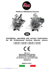 Fac F 300 TSV Installation, Operating And Service Instructions