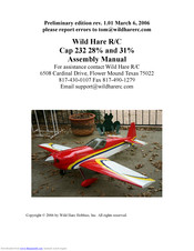 Wild Hare R/C Cap 232 Assembly Manual