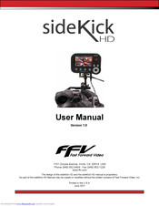Fast Forward Video sideKick HD User Manual