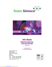 Simoco Xfin Blade Service Manual