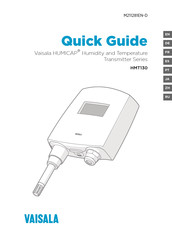 Vaisala HUMICAP HMT130 Quick Manual