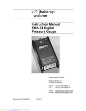 Halstrup-walcher EMA 84 Instruction Manual