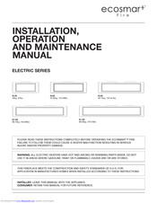 EcoSmart EL60 Installation, Operation And Maintanance Manual