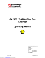 Geotechnical Instruments GA2000Plus Operating Manual