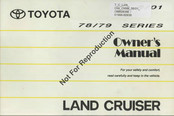 Toyota LAND CRUISER 78 series Owner's Manual