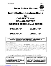 Solar Solve Marine Solarola Installation Instructions Manual