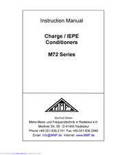 MMF M72B3. Instruction Manual