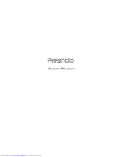 Prestigio Qstarz BT-Q816 Manual