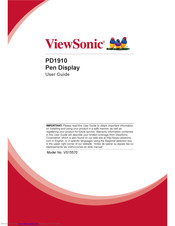 ViewSonic PD1910 User Manual