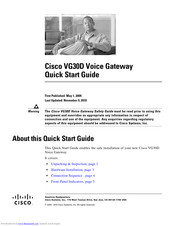 Cisco VG30D Quick Start Manual