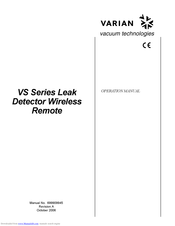 Varian VS BD30x Operation Manual
