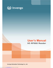 Invengo XC-RF850 FCW User Manual