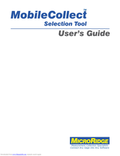 MicroRidge MobileCollect Mini User Manual