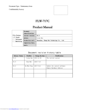 Chang Rui Technology FLW-717C Product Manual