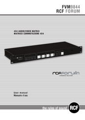 RCF FVM9844 User Manual