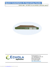 Echola OS414-MM Quick Installation Manual