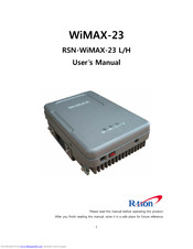 R-tion RSN-WiMAX-23 L User Manual
