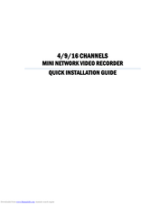 Yudor YDS-09NQ Quick Installation Manual