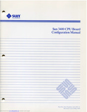 Sun Microsystems 3400 Configuration Manual