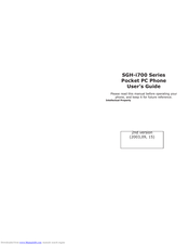 Samsung SGH-i700 Series User Manual