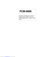 Aaeon PCM-6898 Manual