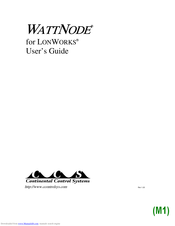 CCS WattNode WNA-3Y-400-TP78 User Manual