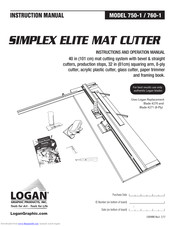 Logan 760-1 Instruction And Operation Manual