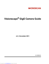 Microscan Visionscape CMG03C Manual