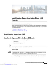 Cisco cBR Hardware Installation Manual
