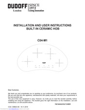 DUDOFF C04-M1 Installation And User Instructions Manual