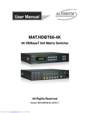 ALTIMIUM MAT.HDBT66-4K User Manual