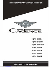 Cadence QR 80.5 Instruction Manual