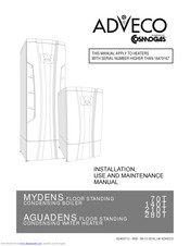 Adveco MYDENS 280T Installation, Use And Maintenance Manual