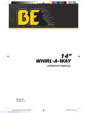 BE WHIRL-A-WAY Operation Manual