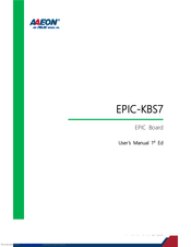 Aaeon EPIC-KBS7 User Manual
