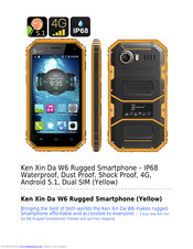 Ken Xin Da W6 Manual