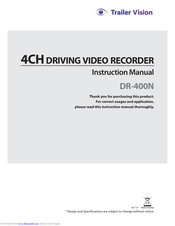 Trailer Vision DR-400N Instruction Manual