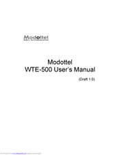 Modottel WTE-500 User Manual
