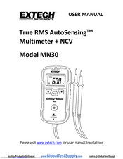 Extech Instruments MN30 User Manual