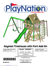 PlayNation Cayman Treehouse with Fort Add On Assembly Instruction Manual