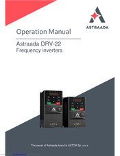 Astraada DRV-22 Operation Manual