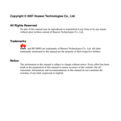 Huawei EG162 Manual