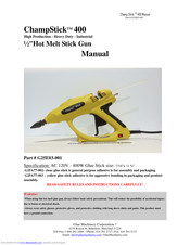 Glue Machinery G25E03-001 Manual