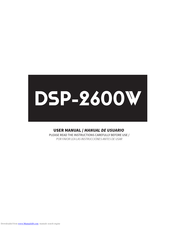 TECshow DSP-2600 W User Manual
