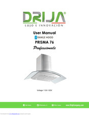 Drija PRISMA 76 Professionale User Manual