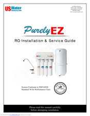 Us Water Systems Purely EZ Installation & Service Manual