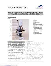 3B SCIENTIFIC PHYSICS 100 Instruction Manual